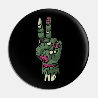 Peace Zombie Hand Pin