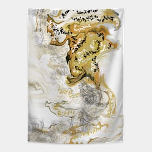 Gold Flaked Smoke Tapestry