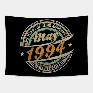 Born In MAY 1994 Limited Edition 26th Birthday Gifts Tapestry