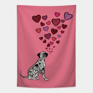 Dalmatian Valentine Tapestry