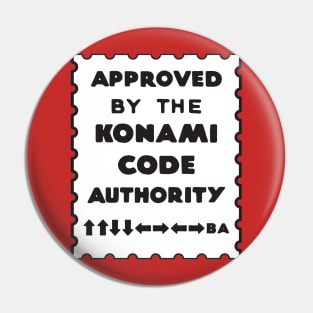 Konami Code Authority Pin