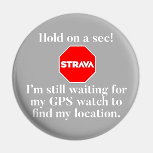 Retro Strava Stop Sign Pin