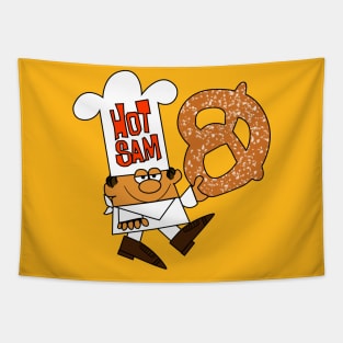 Hot Sam Vintage Mall Soft Pretzel Shop T-Shirt Tapestry