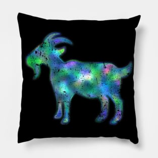 Psychedelic Goat Pillow