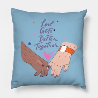 lgbt hands Pillow