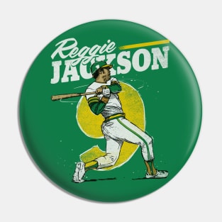 Reggie Jackson Oakland Retro Pin