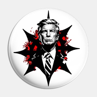 Trump & Chaos Star Pin