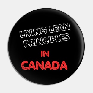 Lean Six Sigma Principles CANADA Pin