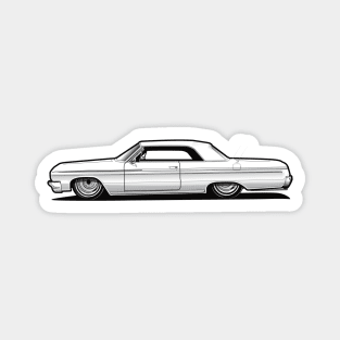 1964 Impala BW Magnet