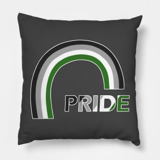 Aromantic rainbow pride Pillow
