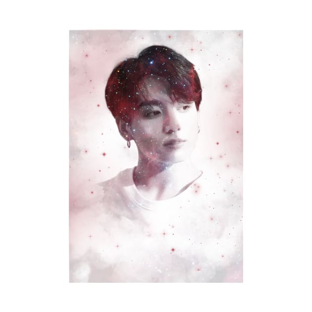 BTS Kookie (red galaxy exposure) | BTS Army kpop gift by Vane22april