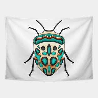 Picasso bug cartoon illustration Tapestry