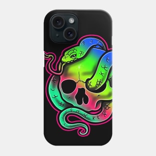 snake and skull Phone Case