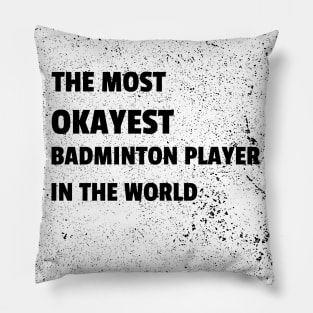 Badminton Player Pillow