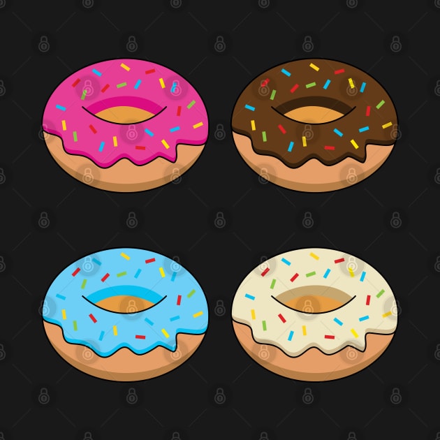 Four Assorted Donuts Pattern by BirdAtWork