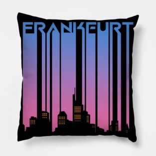 Frankfurt vintage retro City Silhouette Geschenk Pillow