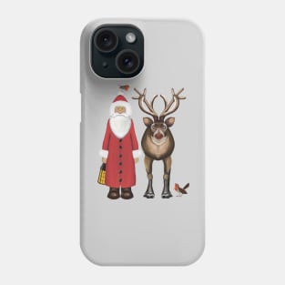 father christmas rudolph Phone Case