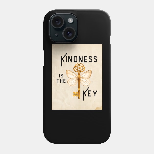 Kindness is the Key Phone Case by DadOfMo Designs