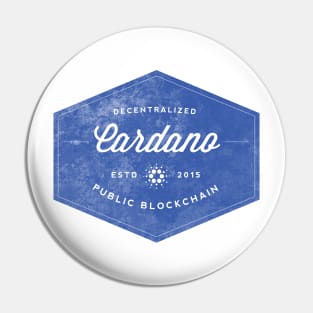 Cardano Vintage Logo 2015 Blockchain ADA Cryptocurrency Pin