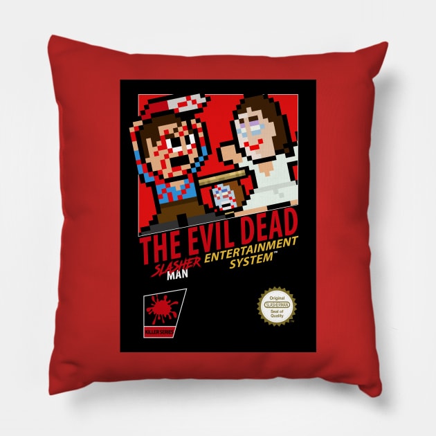 The Evil Dead Retro 8 Bit Gaming Pillow by WithoutYourHead