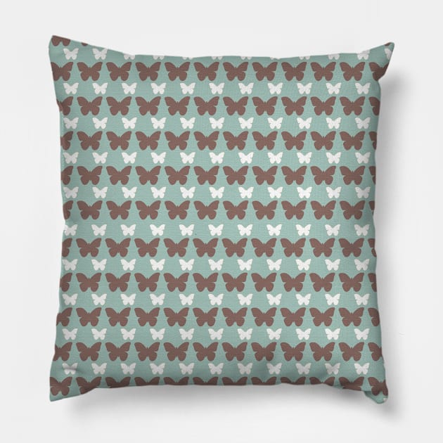 Retro Pattern Neck Gator Butterflies Pillow by DANPUBLIC