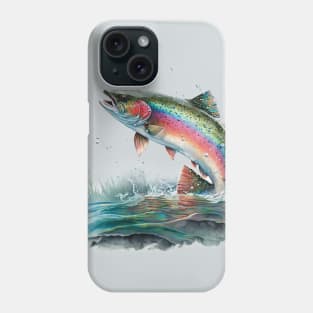 Rainbow Trout Jumping Phone Case
