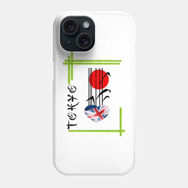 United Kingdom, Tokyo, Sports Phone Case by ArtDesignDE