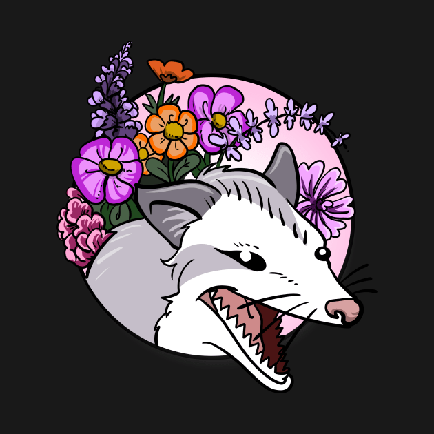 Flower Opossum by sophielabelle