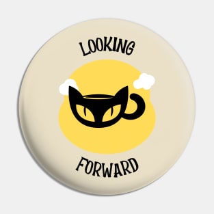 looking forward black cute cat Pin