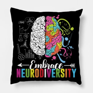 Embrace Neurodiversity Brain Pillow