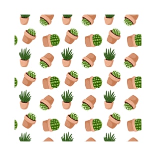 Cacti Pattern T-Shirt