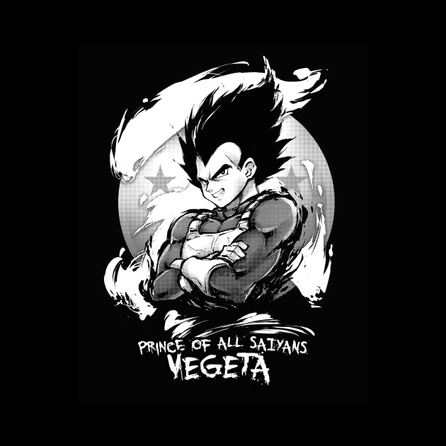 VEGETA "Prince of All Saiyans" by RobotCatArt