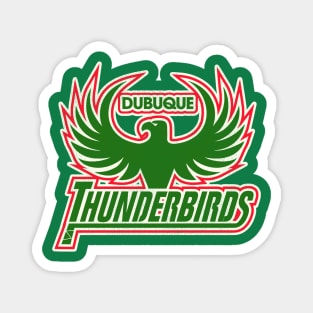 Defunct Dubuque Thunderbirds Hockey Team Magnet