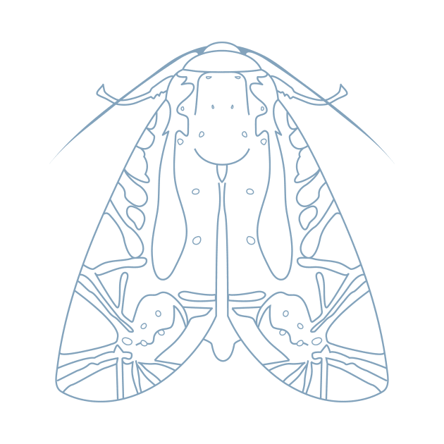 Picasso moth Lineart by Tiomio