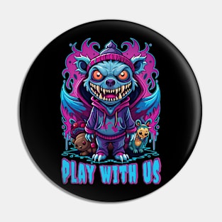 Play with us Pin