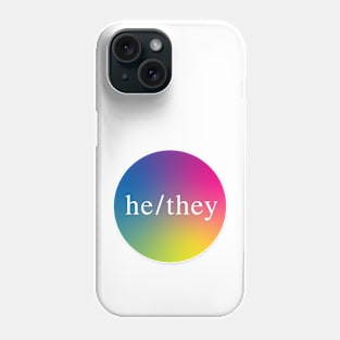 He/They Pronouns Phone Case