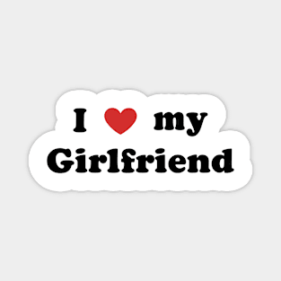 ' I love my girlfriend' Shirt Magnet