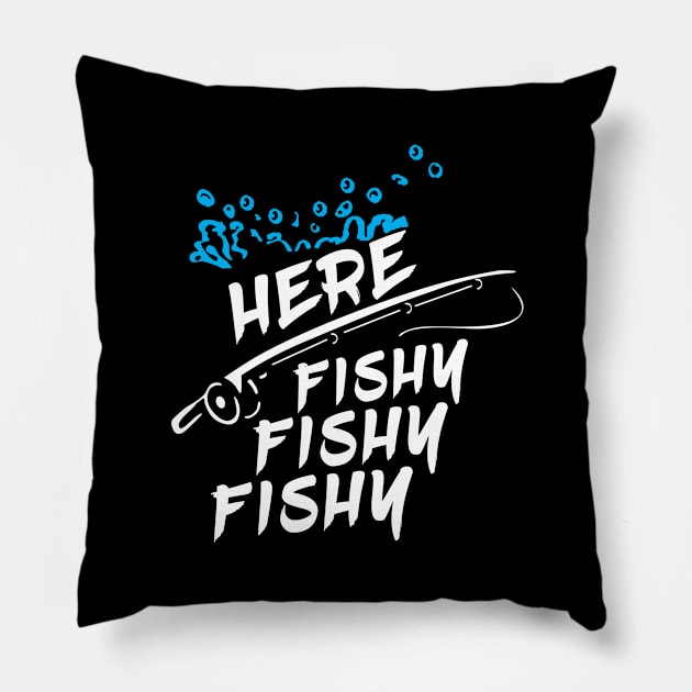 funny fishing Pillow by first12