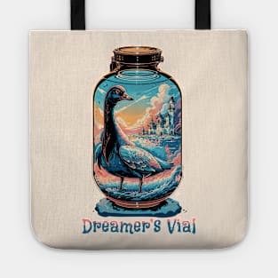 Goose in a Jar - Dreamer's Vial Colorful Fantasy Castle Tote