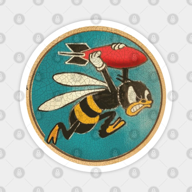 Bee Bomber Magnet by Midcenturydave