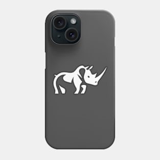 Rhino silhouette Phone Case