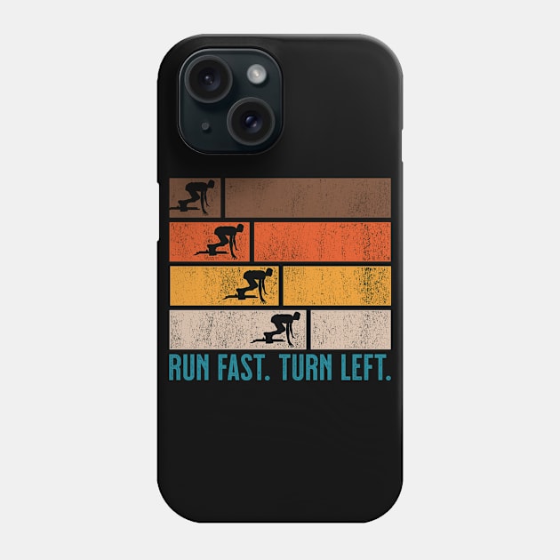 Run Fast Turn Left Sprint Dash Runners 100m 200m 400m Gift Phone Case by grendelfly73