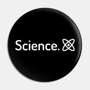 Science Classic Text Atom Pin