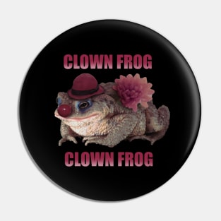 Clowncore Frog Clown Circus frog tee, clowncore clown frogs t shirt for gen z Pin