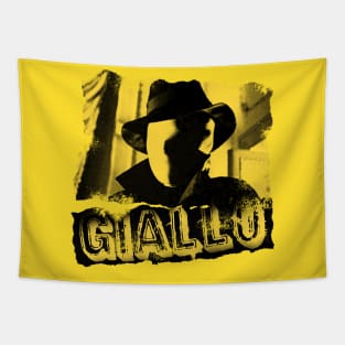 Giallo TShirt Retro 70s Italian Horror Film Distressed Look Tapestry