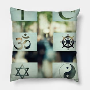 religion coexistence Pillow