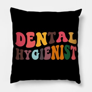 Dental Hygienist - Dentist Retro Dental Hygienists Pillow