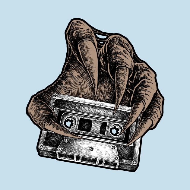 drawing cassette tape by HornArt