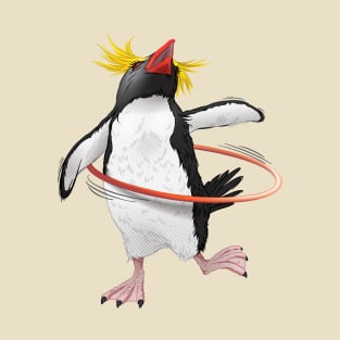 Hulahooping Penguin T-Shirt