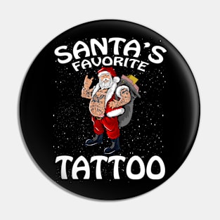 Santas Favorite Tattoo Christmas Pin